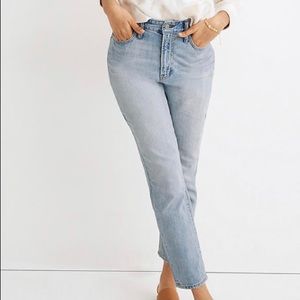 Madewell Tall Curvy Straight Jeans Size 30